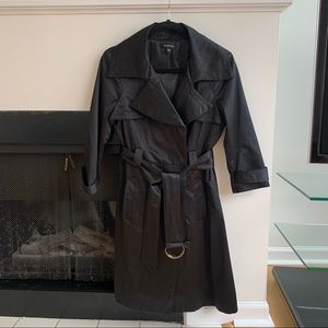 Bebe Satin Trench 3/4 length sleeves